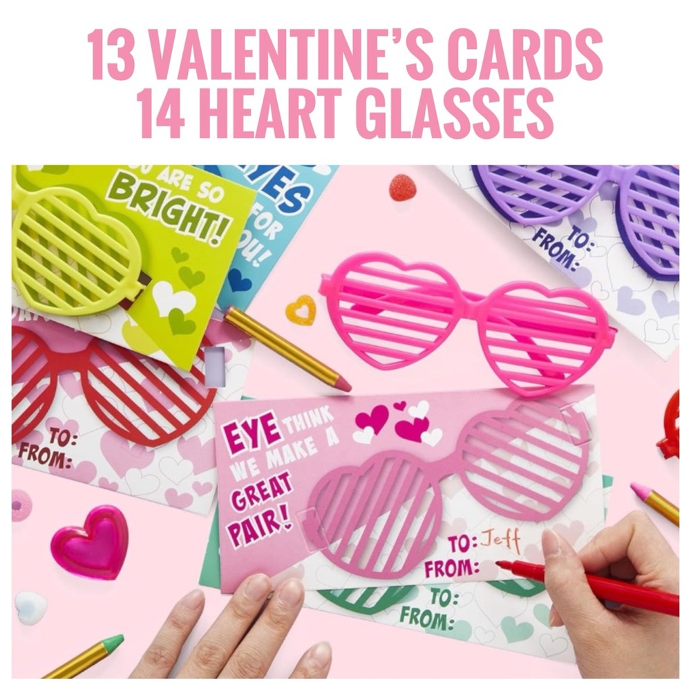 ✅ 5 for $25 - Valentine’s Day Cards & Heart Glasses, Party/Party Favors